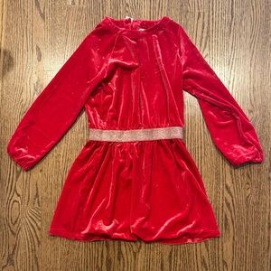 NWT Hatley Red Velvet Long Sleeve Dress - Perfect for Valentine’s Day!